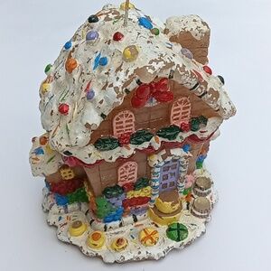 Vintage Gingerbread House Large Candle